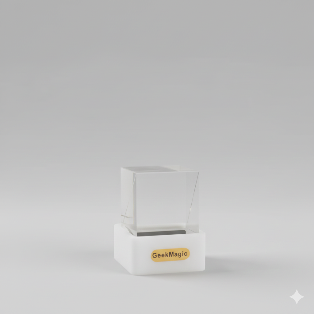 HoloKostka – Inteligentny Kryształowy Wyświetlacz z Animacjami GIF