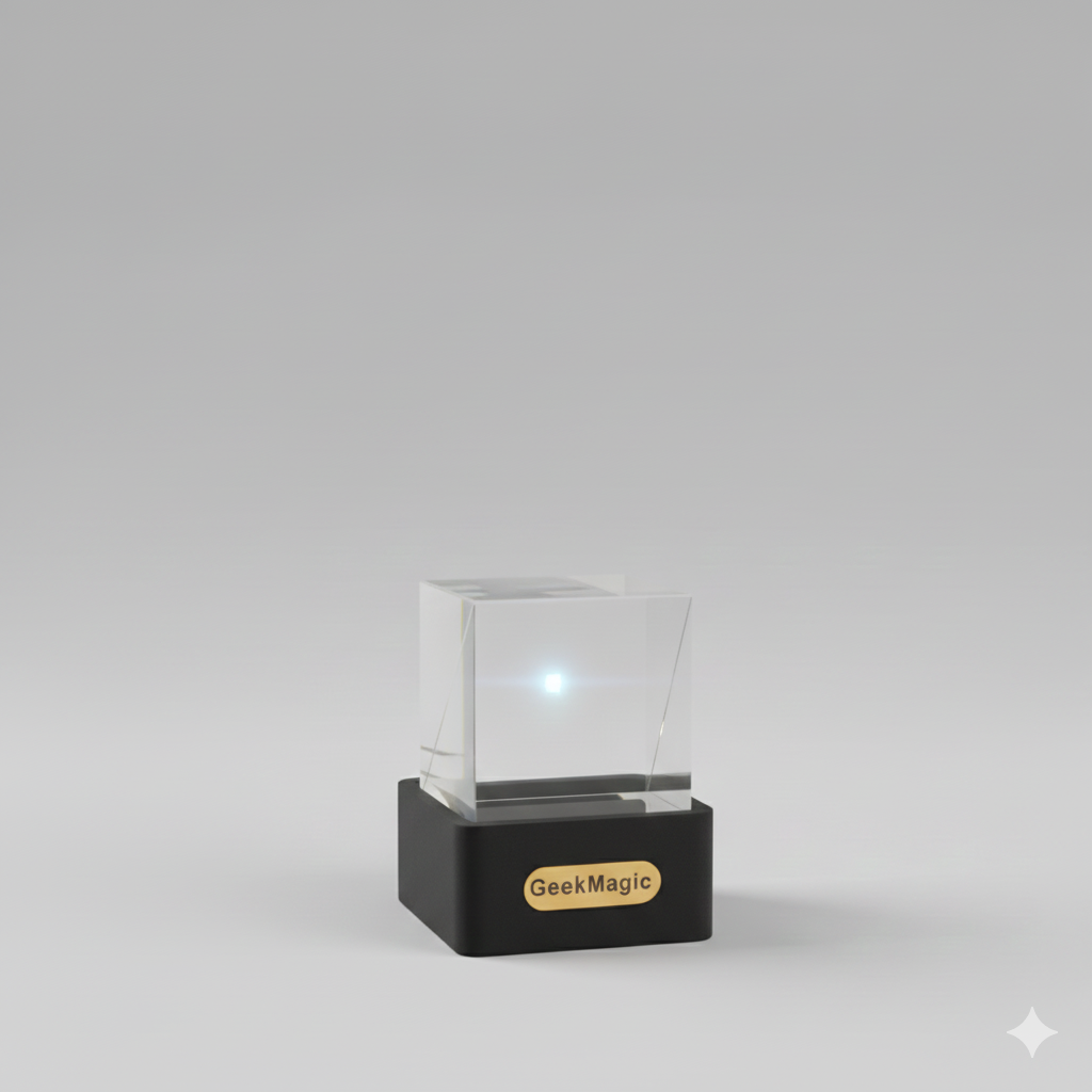 HoloKostka – Inteligentny Kryształowy Wyświetlacz z Animacjami GIF