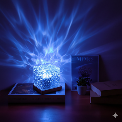 Aura Cube-Lampa Nocna Projekcja Aurora 16 Kolorów