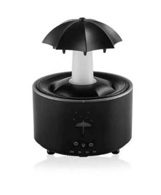 🌧️ Umbreluś – Parasolowy Nawilżacz Powietrza LED z Pilotem-Kolor czarny